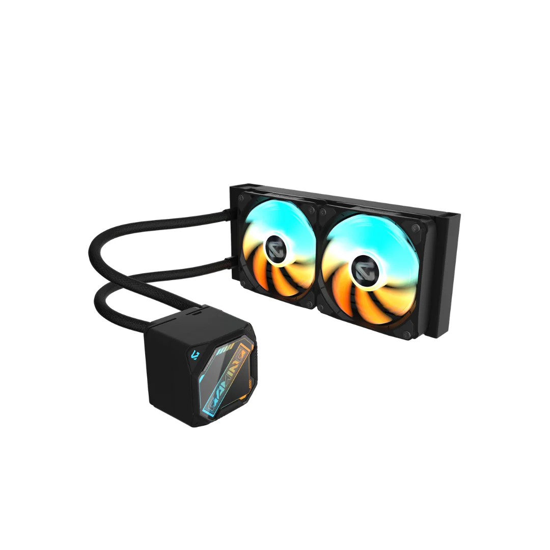 Gigabyte Gaming 240 AIO 2 x 120mm EZ-CHAIN ARGB FAN Black Cooler GP-GIGABYTE-GME-240 - Image 2