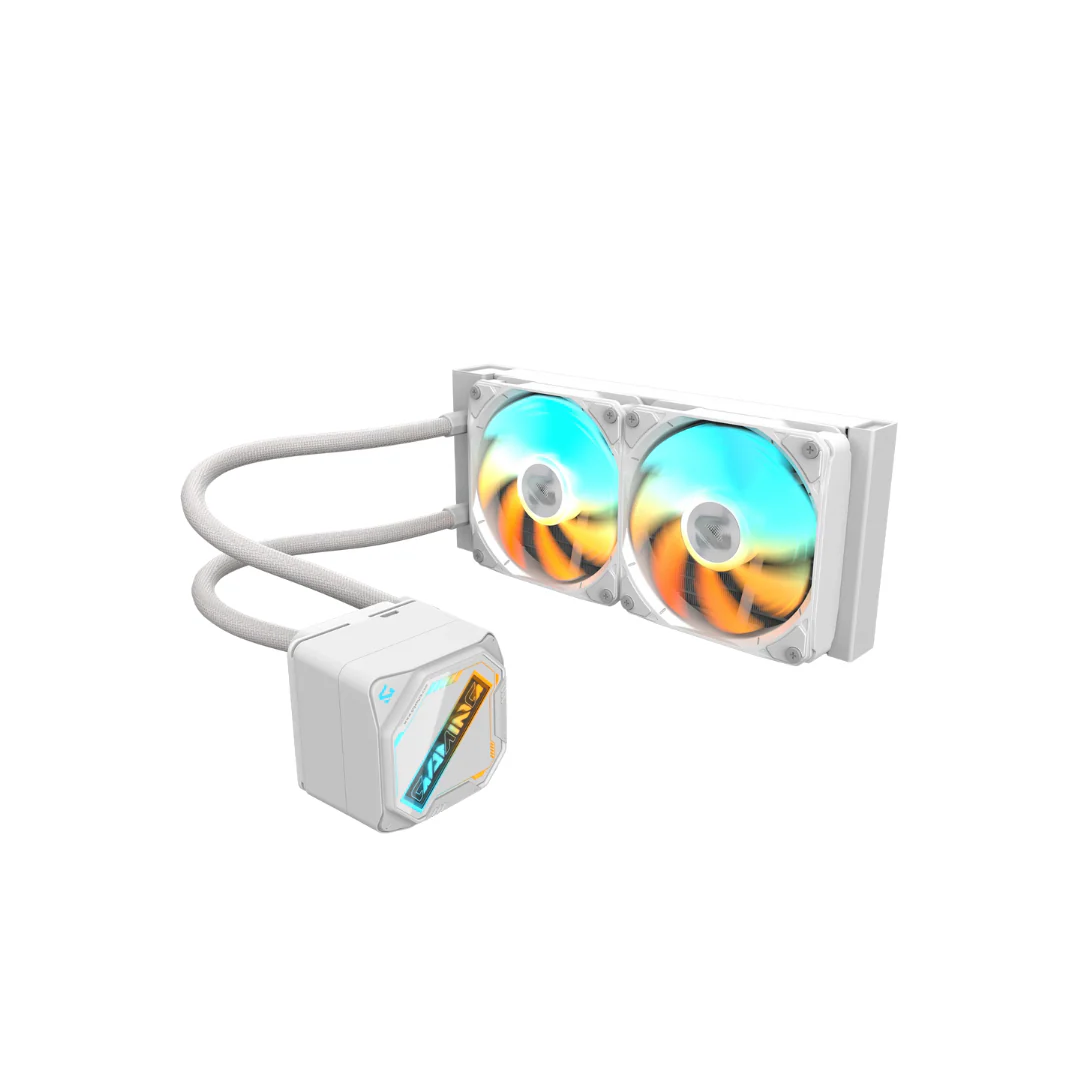 Gigabyte Gaming 240 ICE AIO 2 x 120mm EZ-CHAIN ARGB FAN WHITE Cooler GP-GIGABYTE-GME-240I - Image 2