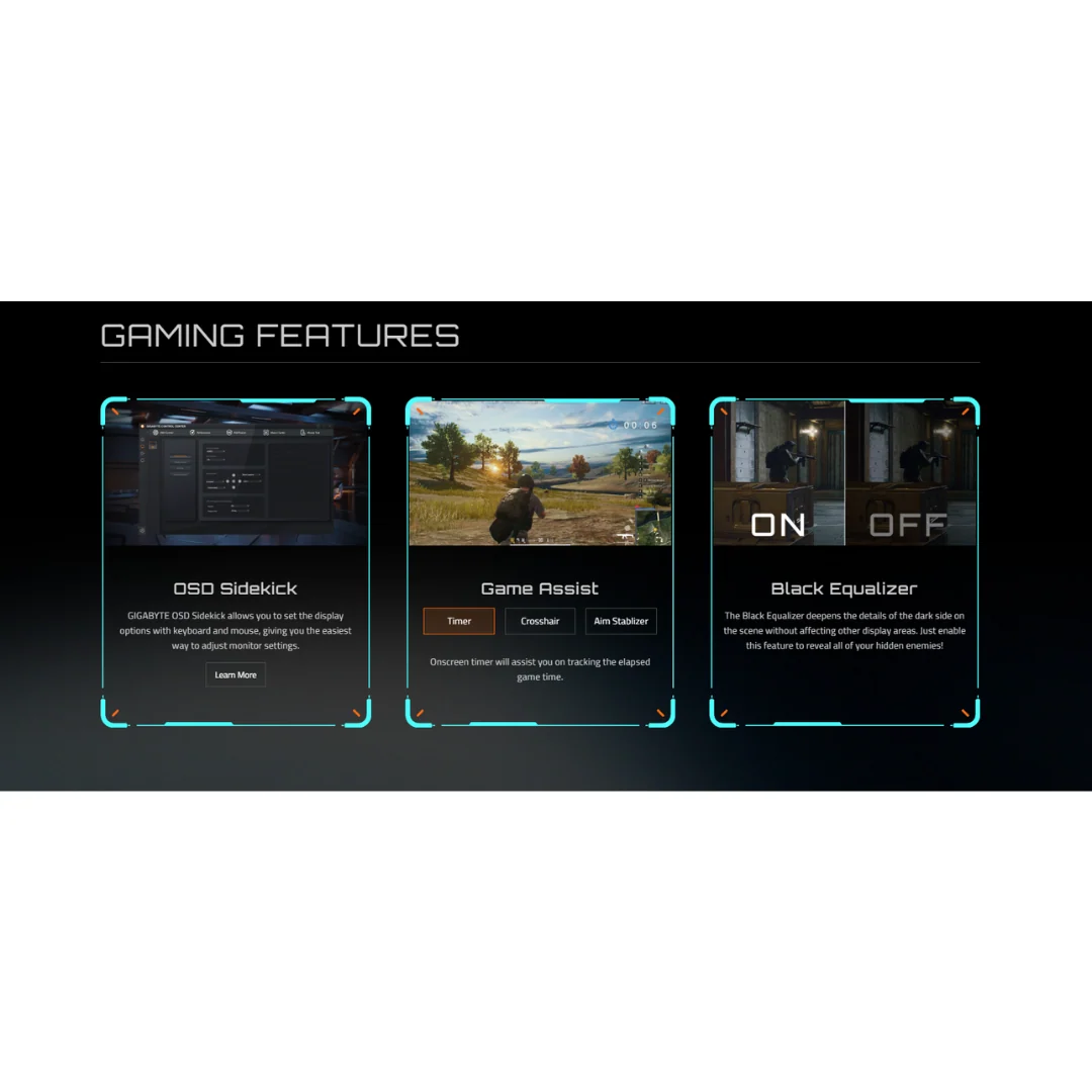 Gigabyte GS27FA 27" SS IPS 180Hz FHD 1080p SRGB 1ms Gaming Monitor - Image 4