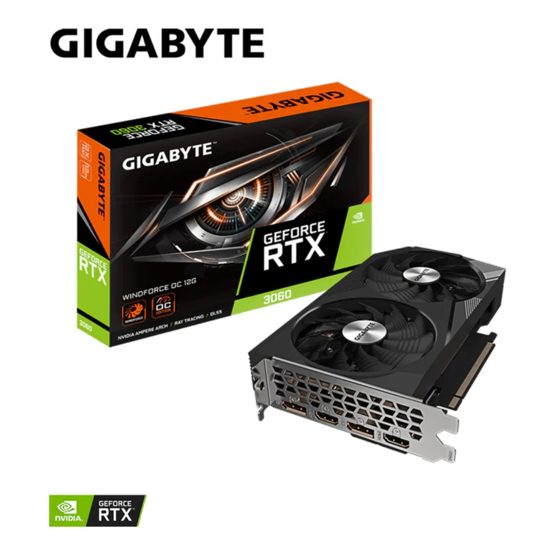Gigabyte RTX 3060 Windforce OC 12G GV-N3060WF2OC-12GD-2.0 Graphics Card - Image 4