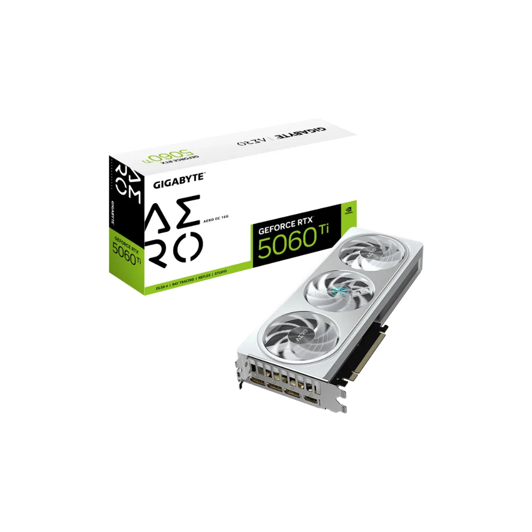 Gigabyte RTX 5060 TI AERO OC 16GB GV-N506TAERO-OC-16GD Graphics Card