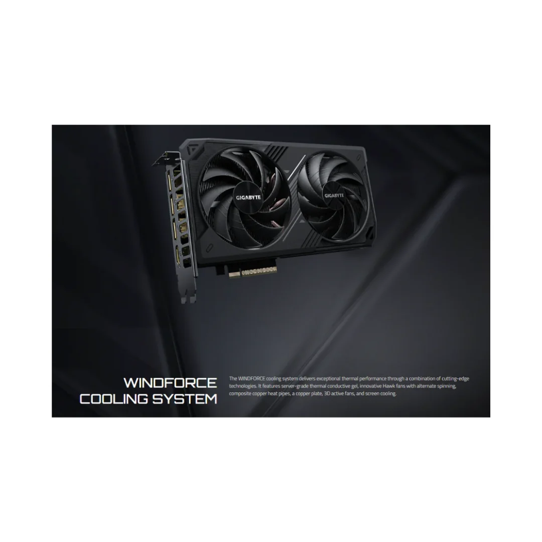 Gigabyte RTX 5060 TI Windforce SFF 8GB GV-N506TWF2-8GD Graphics Card - Image 4
