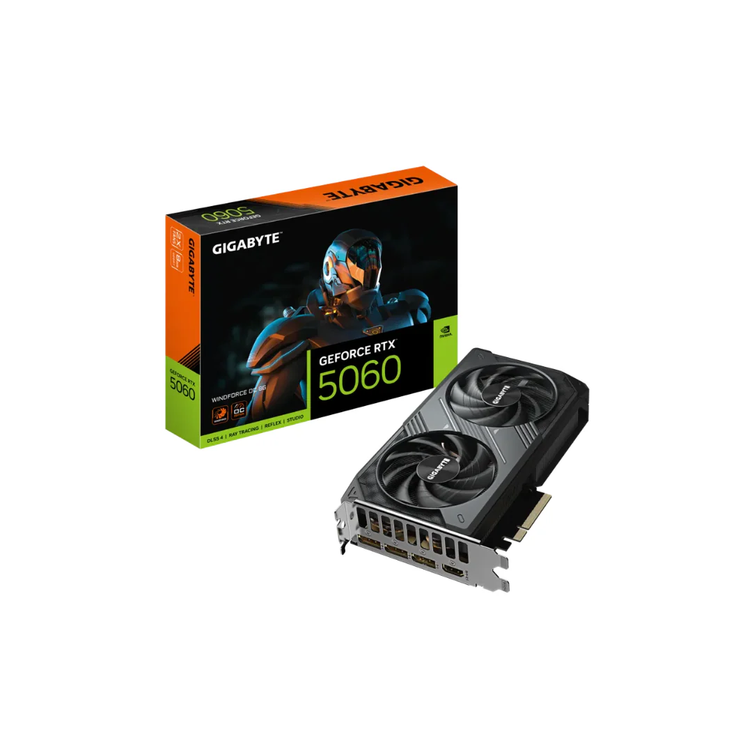 Gigabyte RTX 5060 Windforce OC 8GB GDDR7 GV-N5060WF2OC-8GD Graphics Card