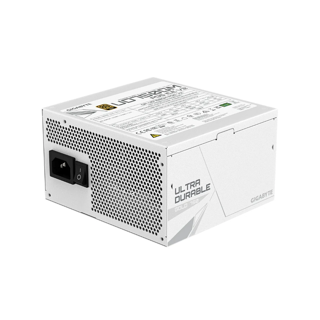 Gigabyte UD750GM V2 ICE 750w ATX3.1 80+ GOLD Full Modular White Power Supply GP-UD750GM PG5 ICE - Image 2