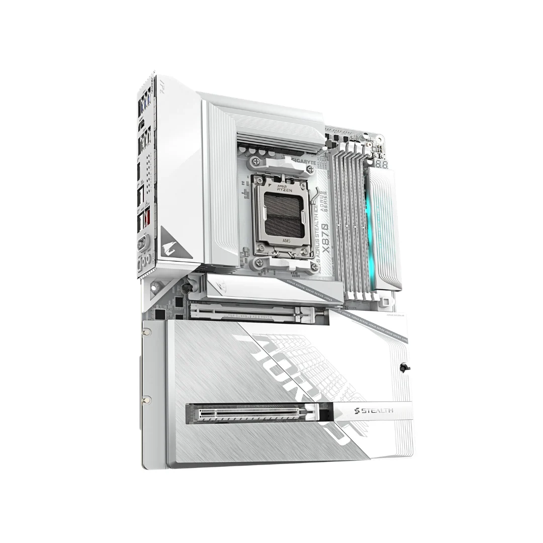 Gigabyte X870 AORUS STEALTH ICE DDR5 WiFi7 AM5 Motherboard - Image 3