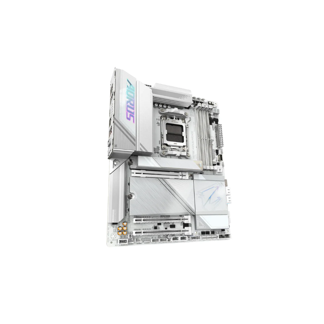 Gigabyte X870E Aorus Pro Ice DDR5 AM5 Gaming Motherboard - Image 3