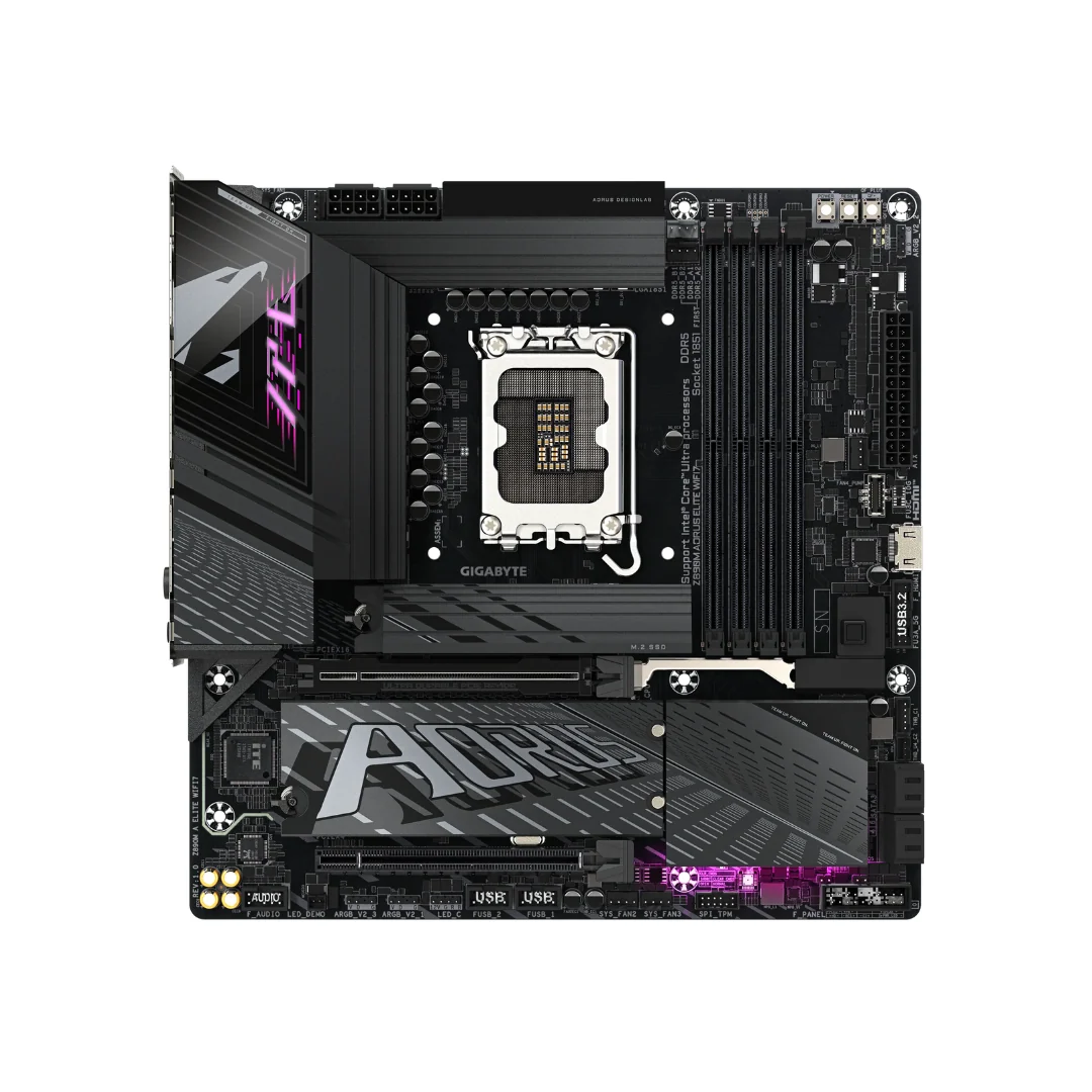 Gigabyte Z890M Aorus Elite WiFi7 4*D5 mATX LGA1851 Motherboard - Image 2