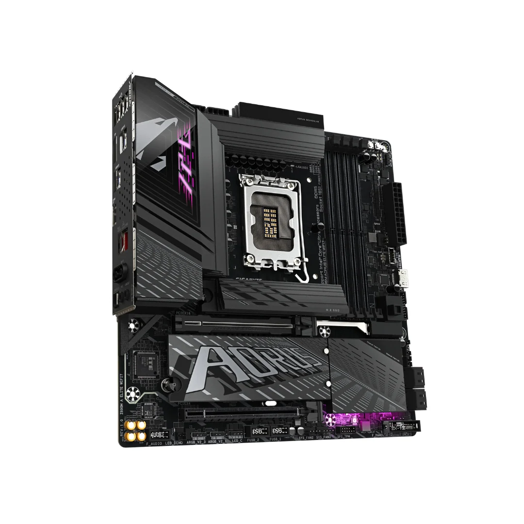 Gigabyte Z890M Aorus Elite WiFi7 4*D5 mATX LGA1851 Motherboard - Image 3
