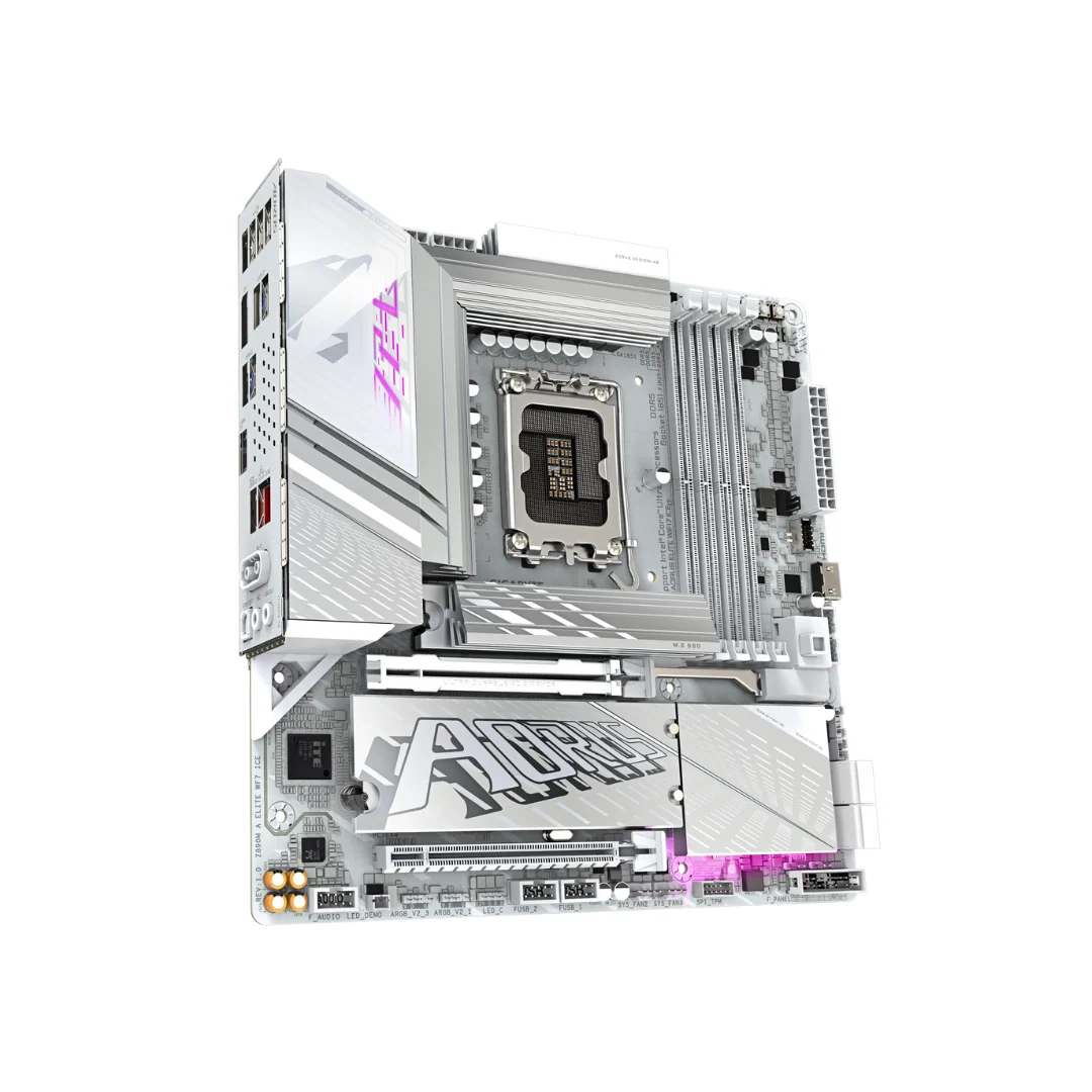 Gigabyte Z890M Aorus Elite WiFi7 ICE 4*D5 mATX WiFi7 LGA1851 Motherboard - Image 3