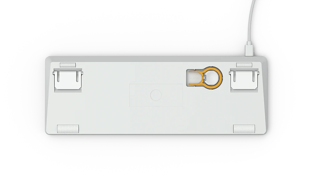 Glorious GMMK White ICE Compact 61 Key Pre-Built Brown Switch GLO-GMMK-COM-BRN-W - Image 3