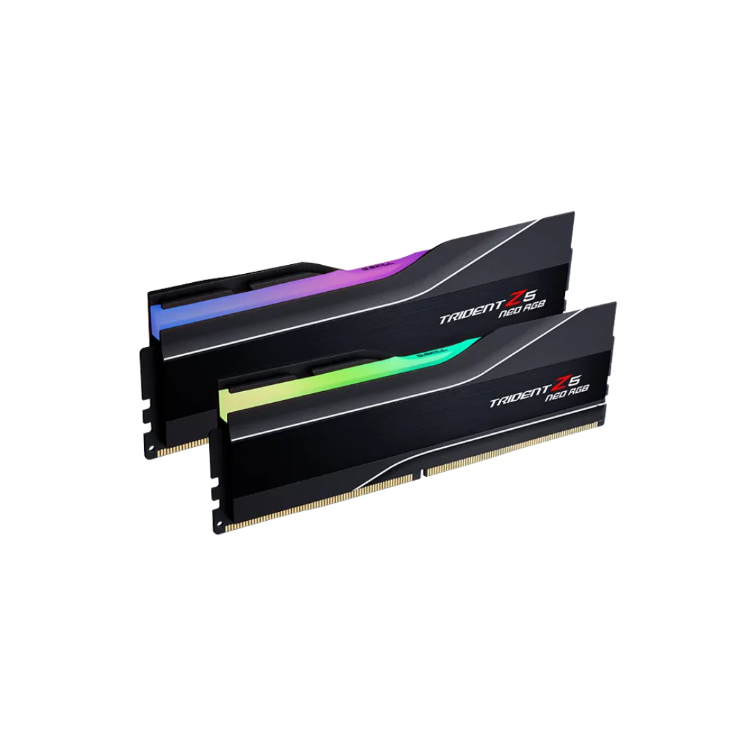 GSkill Trident Z5 Neo RGB 32GB 2x16GB DDR5 6000 MT/s CL26-36-36-96 1.45V AMD EXPO Desktop Memory F5-6000J2636H16GX2-TZ5NR - Image 2