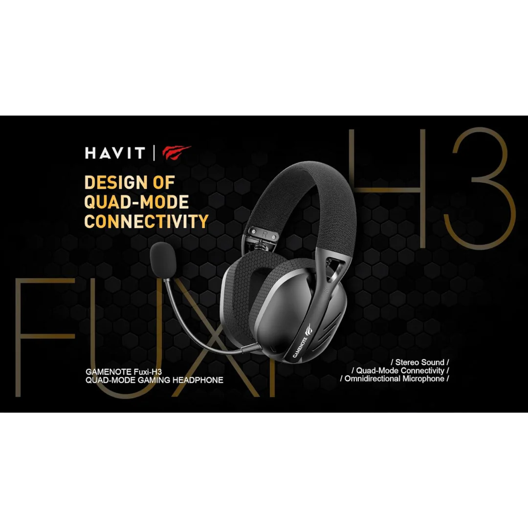 Havit Fuxi-H3 Low Latency Quad-Mode Gaming Headphones with Microphone - Image 4