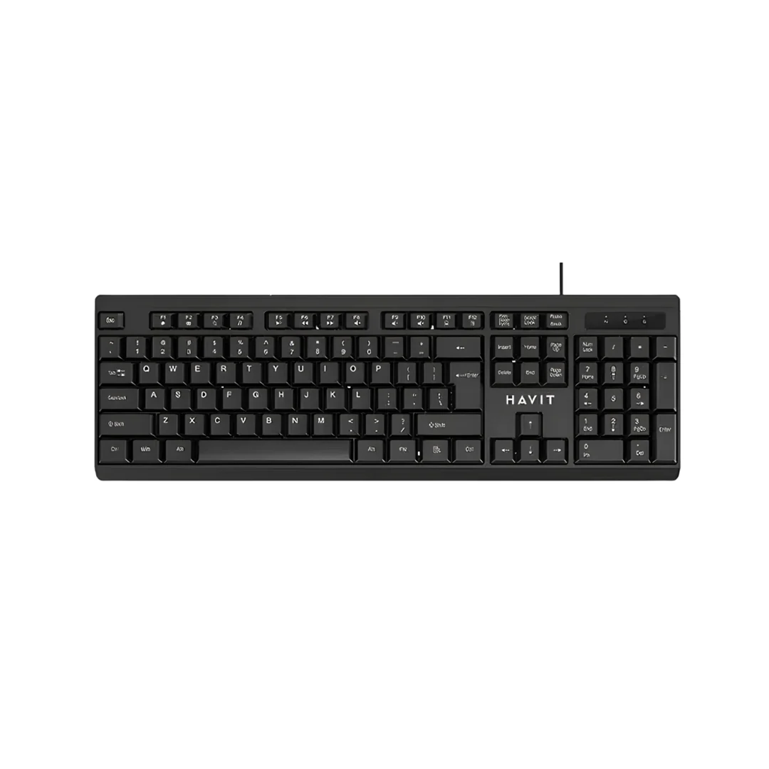 Havit Gamenote HV-KB376 and HV-MS1034 White RGB Backlit Keyboard and Mouse Combo - Image 2