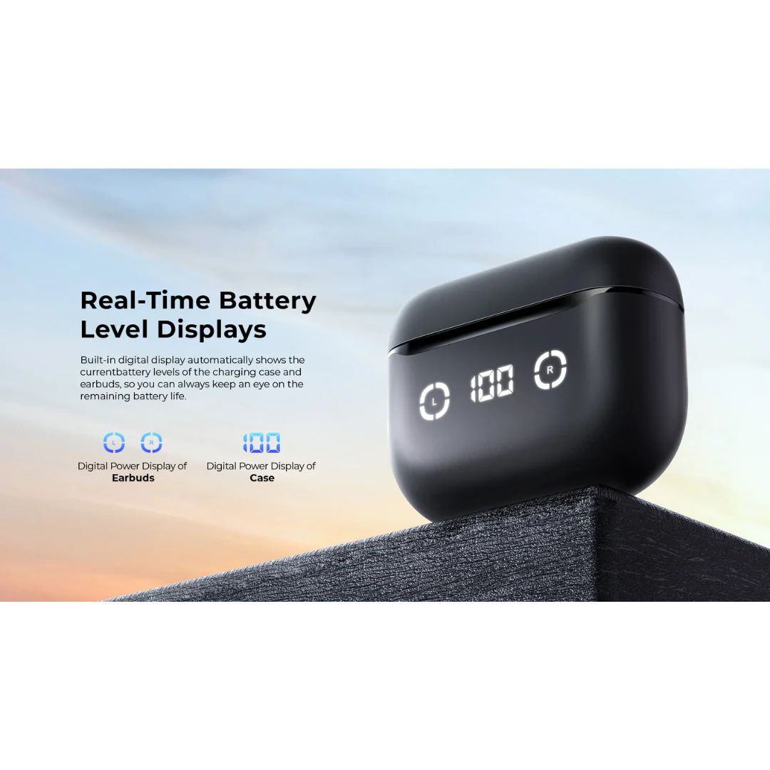 HAVIT TW984 Earbuds | Active Noise Cancellation | USB Port Type-C | 40mAh Earbuds Battery - Image 4