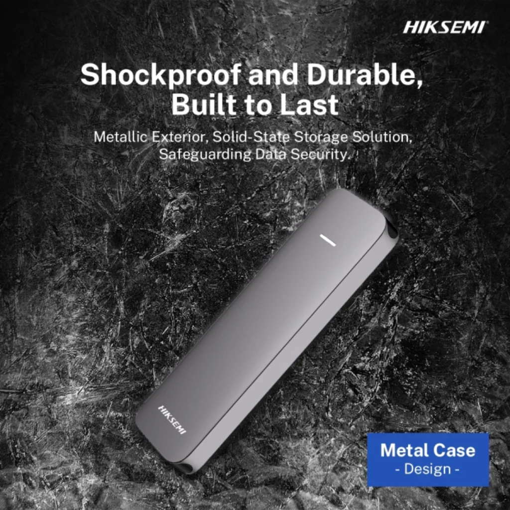 Hiksemi HS-ESSD ELITE 1TB Grey USB 3.2 Gen2 x2 Up to 1050MB/s Read & 1030MB/s Write Type-C Portable SSD - Image 3