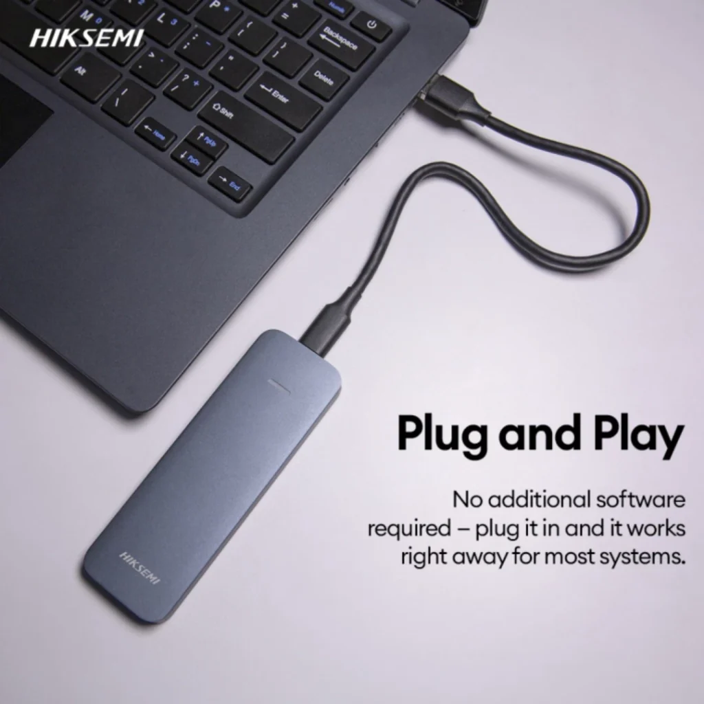 Hiksemi HS-ESSD ELITE 1TB Grey USB 3.2 Gen2 x2 Up to 1050MB/s Read & 1030MB/s Write Type-C Portable SSD - Image 4