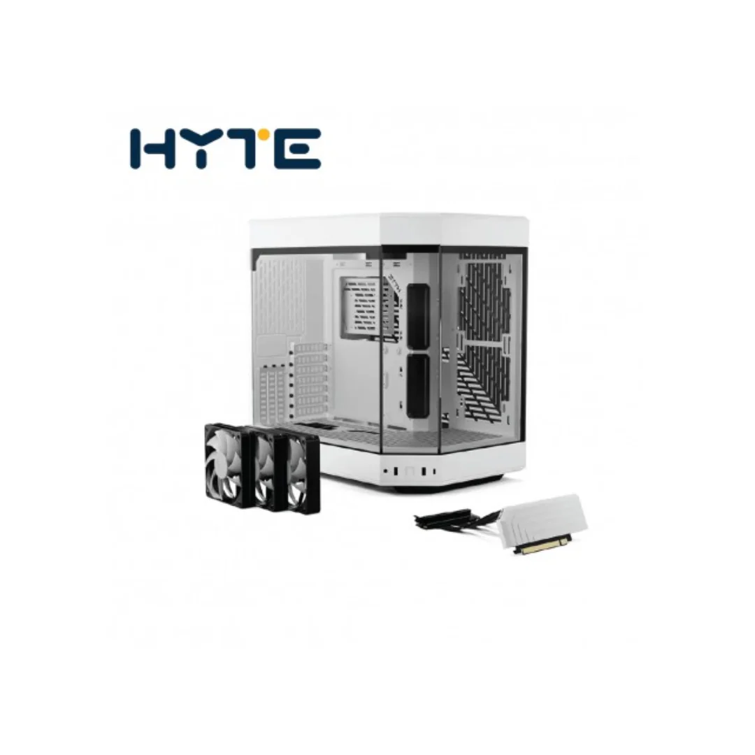 Hyte Y60 Dual Chamber Mid-Tower ATX Modern Aesthetic Case Snow White (Order Basis) - Image 4