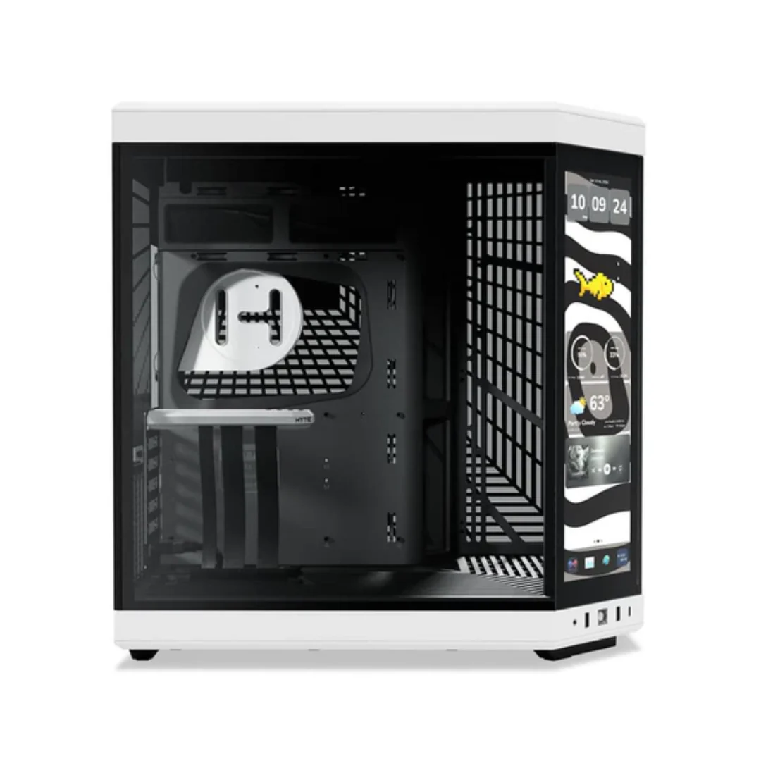 Hyte Y70 Touch Infinite Modern Aesthetic Case (Pitch Black, Black Cherry, Panda, Snow White) - Image 4