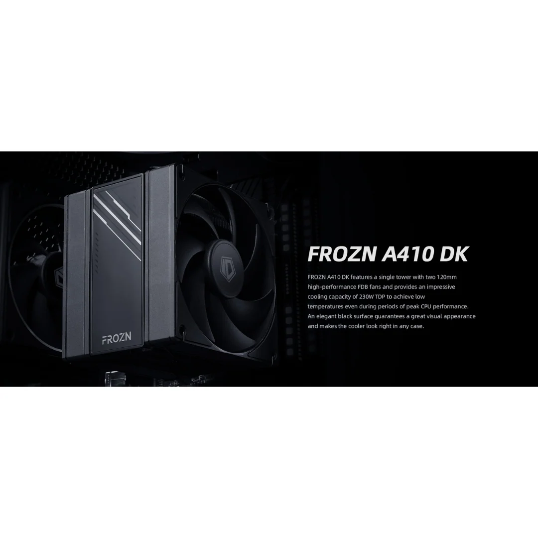 ID Cooling FROZN A410 DK 1X120mm PWM CPU Cooler - Image 4