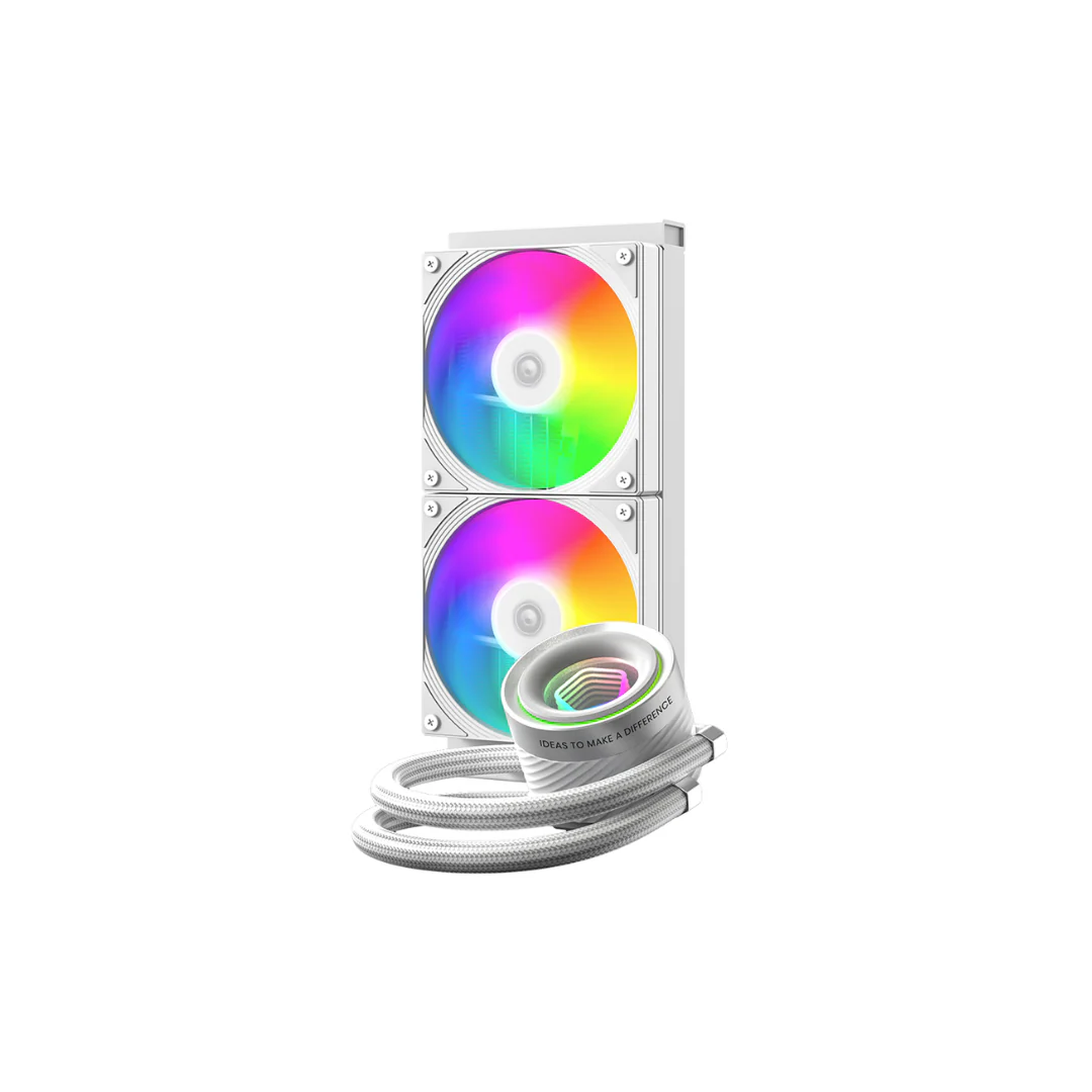 ID Cooling FX240 INF ARGB 240mm Water Cooler (Black | White) - Image 3