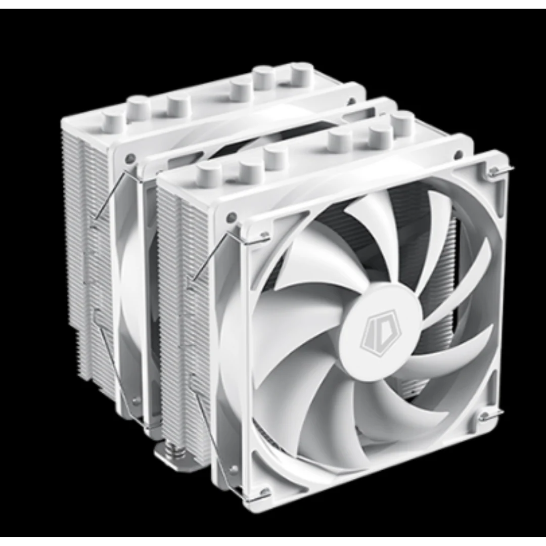ID Cooling SE-206 XT White Air Cooler Twin Tower Fan ID-CPU-SE-206-XT-WHITE - Image 2