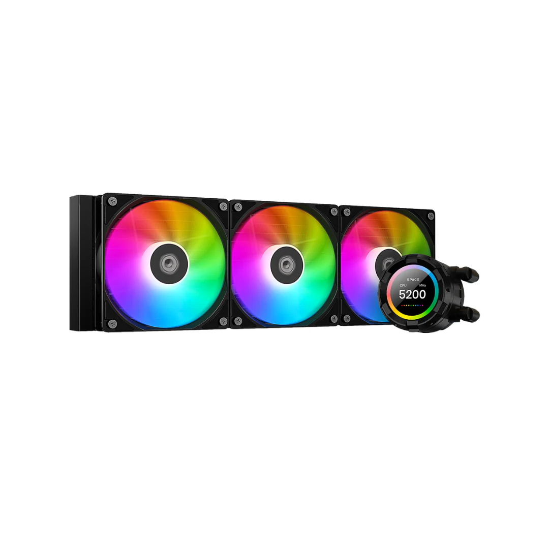 ID Cooling Space SL360 XE aRGB Black 360mm AIO Cooler LCD display
