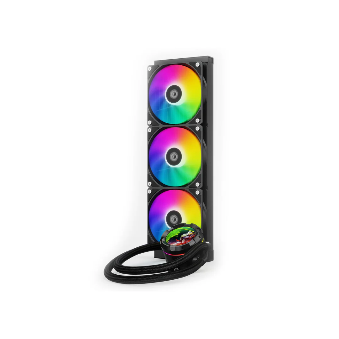 ID Cooling Space SL360 XE aRGB Black 360mm AIO Cooler LCD display - Image 2
