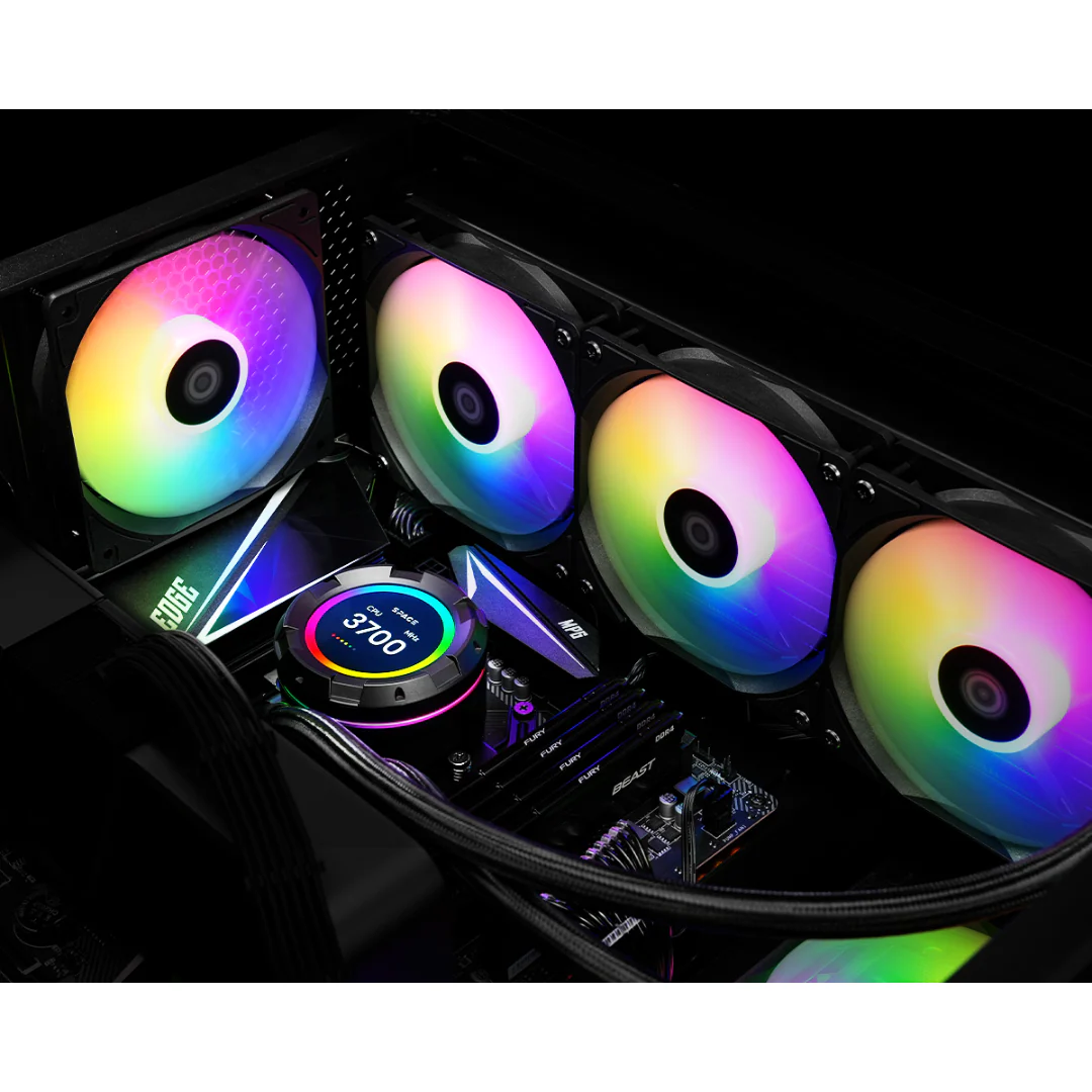 ID Cooling Space SL360 XE aRGB Black 360mm AIO Cooler LCD display - Image 3