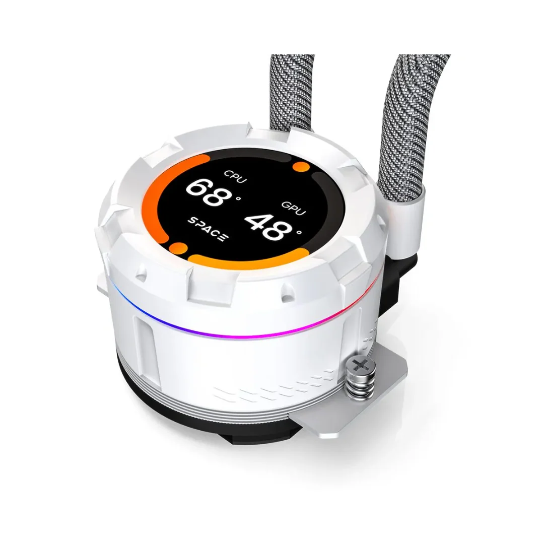 ID Cooling Space SL360 XE aRGB White 360mm AIO Cooler LCD display - Image 3
