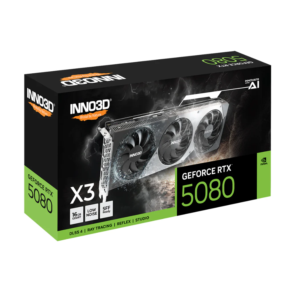 Inno3D GeForce RTX 5080 X3 16GB GDDR7 N50803-16D7-176068N Graphics Card - Image 3