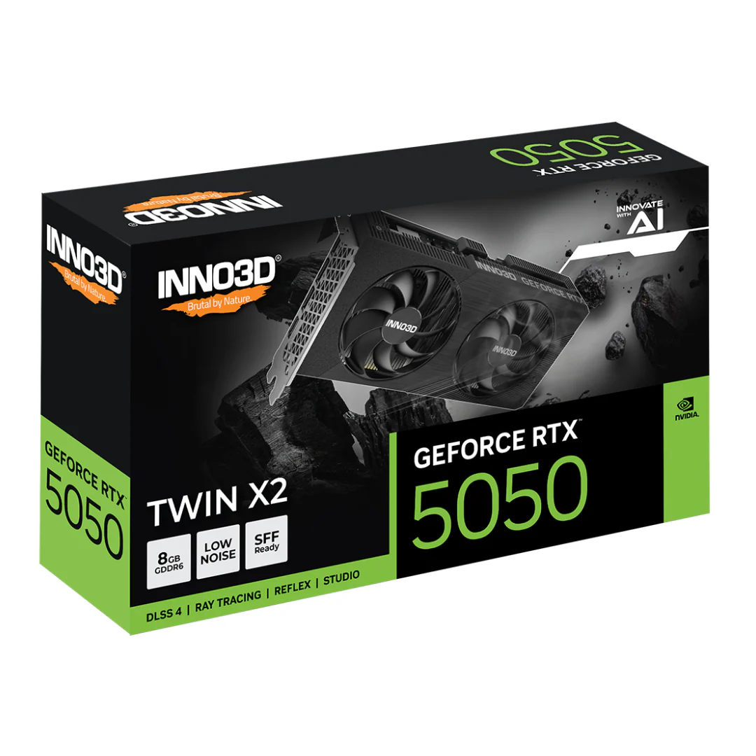 Inno3D RTX 5050 Twin X2 SFF 8GB GDDR6 Graphics Card N50502-08D6-174071N - Image 3