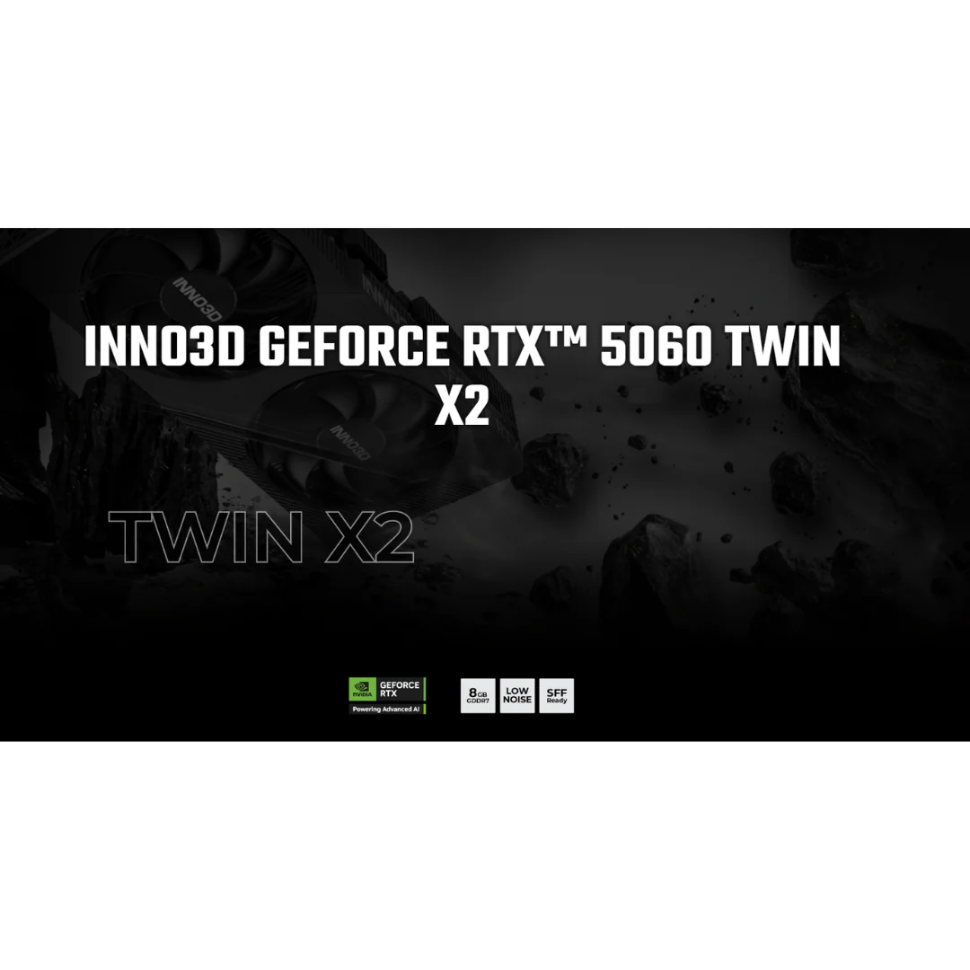 Inno3D RTX 5060 Twin X2 8GB GDDR7 Graphics Card N50602-08D7-195071N - Image 4