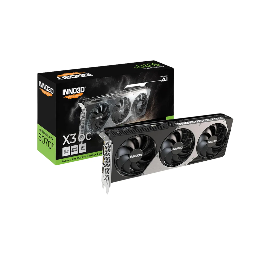 Inno3D RTX 5070 Ti X3 OC 16GB SFF GDDR7 N507T3-16D7-176068N Graphics Card