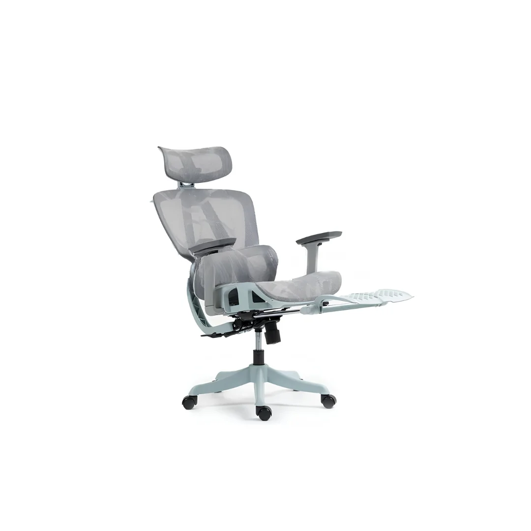 InPlay EF100-G V2 Grey Ergonomic Computer Chair with Footrest - Image 3