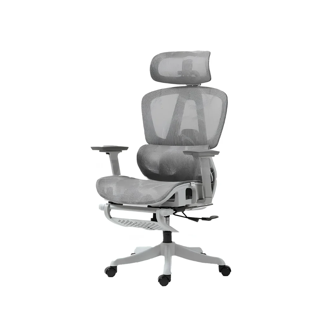 InPlay EF100-G V2 Grey Ergonomic Computer Chair with Footrest - Image 4