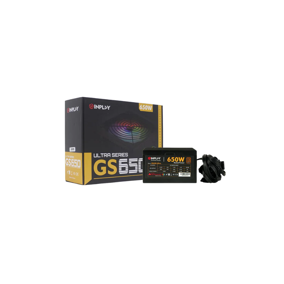 InPlay GS650 Ultra RGB 650W True Rated 80+ Bronze Power Supply (Black | White) - Image 2