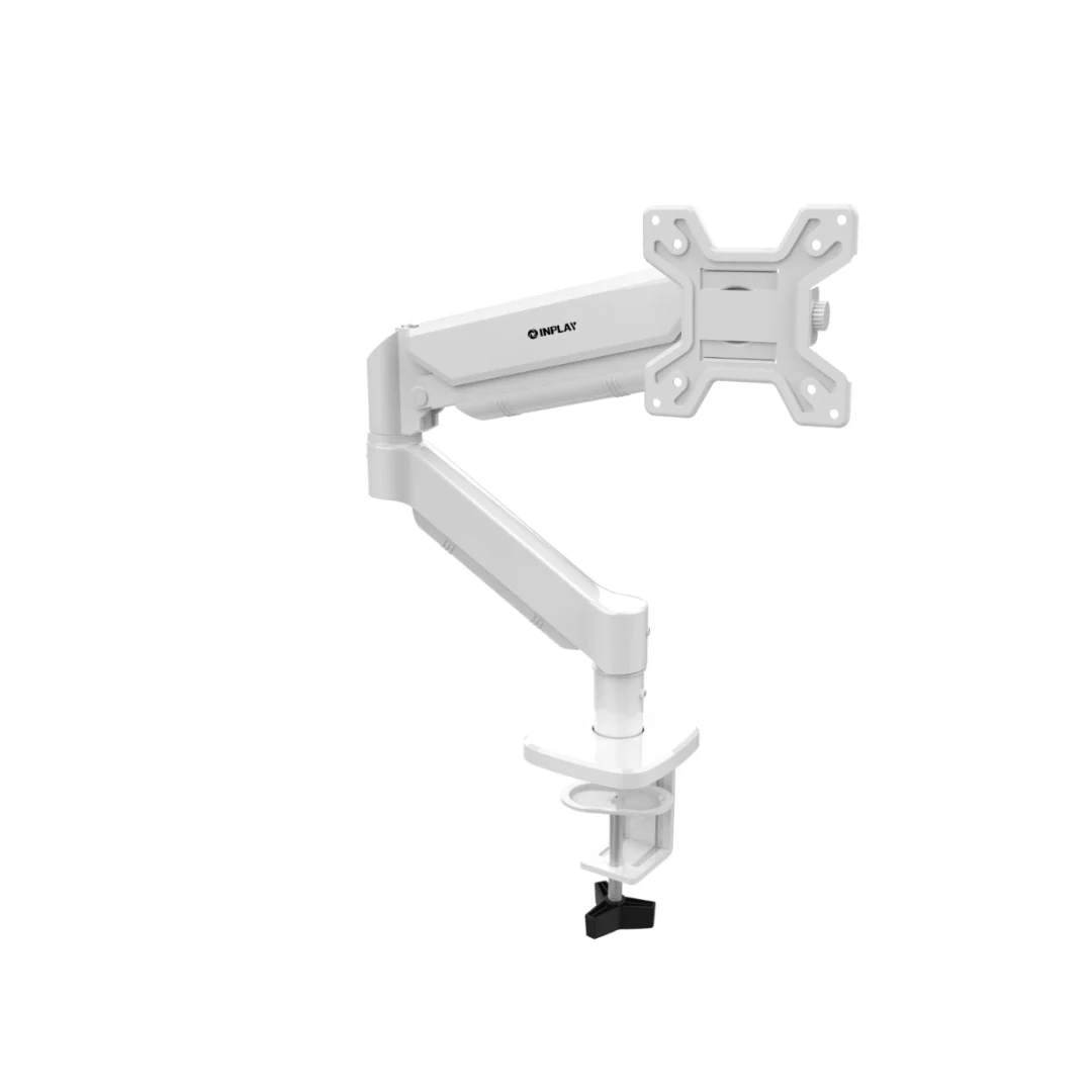 Inplay KMT-1 Single Arm Monitor Mount ( Black | White ) 13-32" Gas Spring Fully Adjustable - Image 6