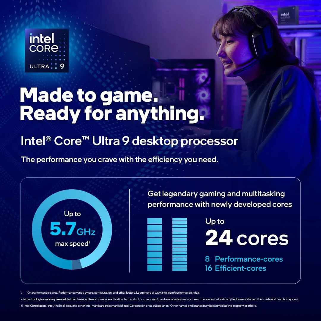 Intel Core Ultra 9 285K 8P+16E 3.20-5.70GHz, 40+36MB Cache Processor - Image 4