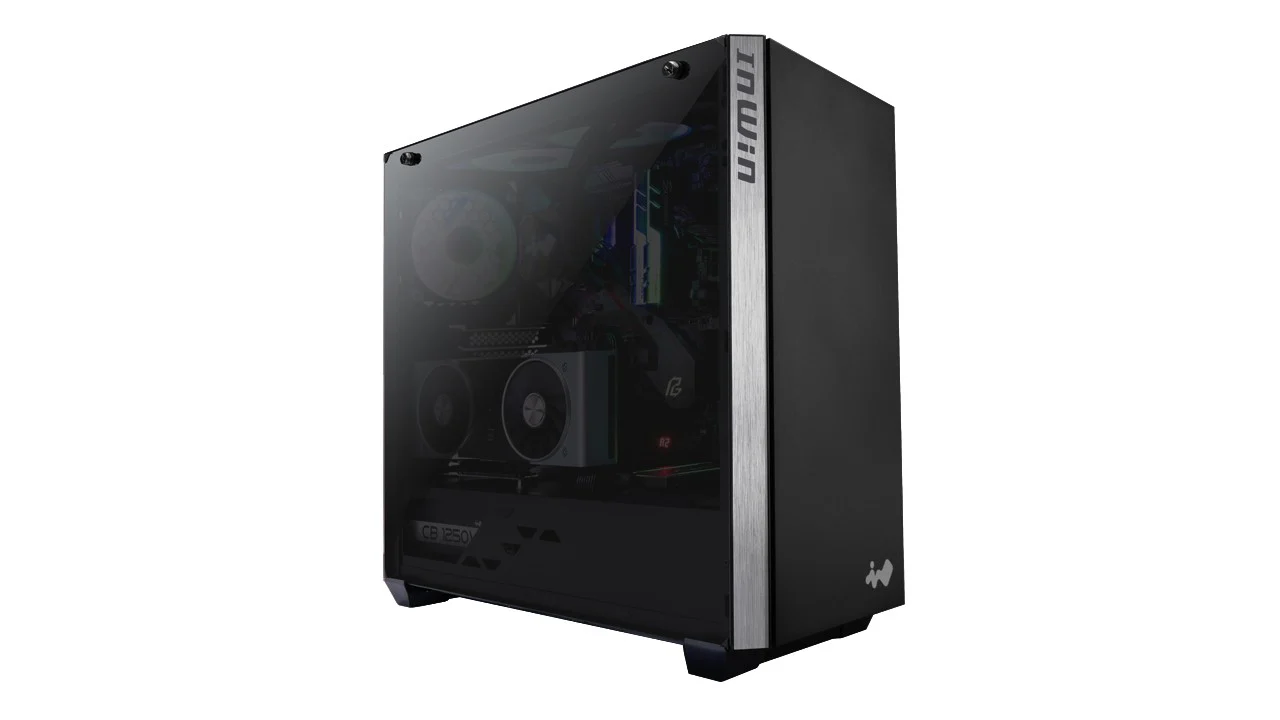 InWin 216 Black ATX TG Mid Tower Case w/ Jupiter AJ120 ARGB 3x120mm - Image 3