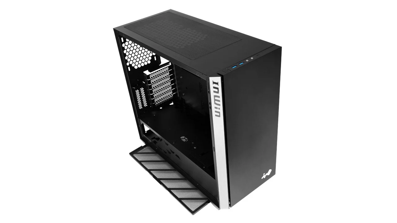 InWin 216 Black ATX TG Mid Tower Case w/ Jupiter AJ120 ARGB 3x120mm - Image 4