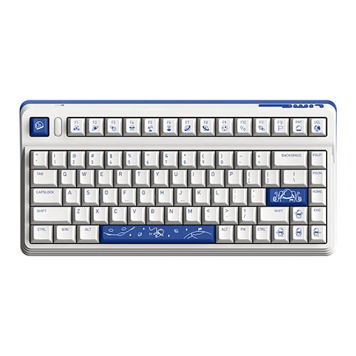 iQUNIX L80 Cosmic Traveller Wireless Non-Backlit Hot-Swappable Mechanical Keyboard TTC Gold Pink Linear