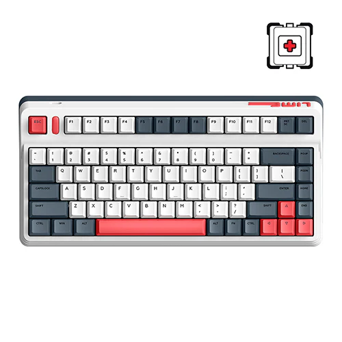 iQUNIX L80 Formula Wireless RGB Hot-Swappable Mechanical Keyboard - Cherry MX Switch ( Brown | Red ) - Image 3