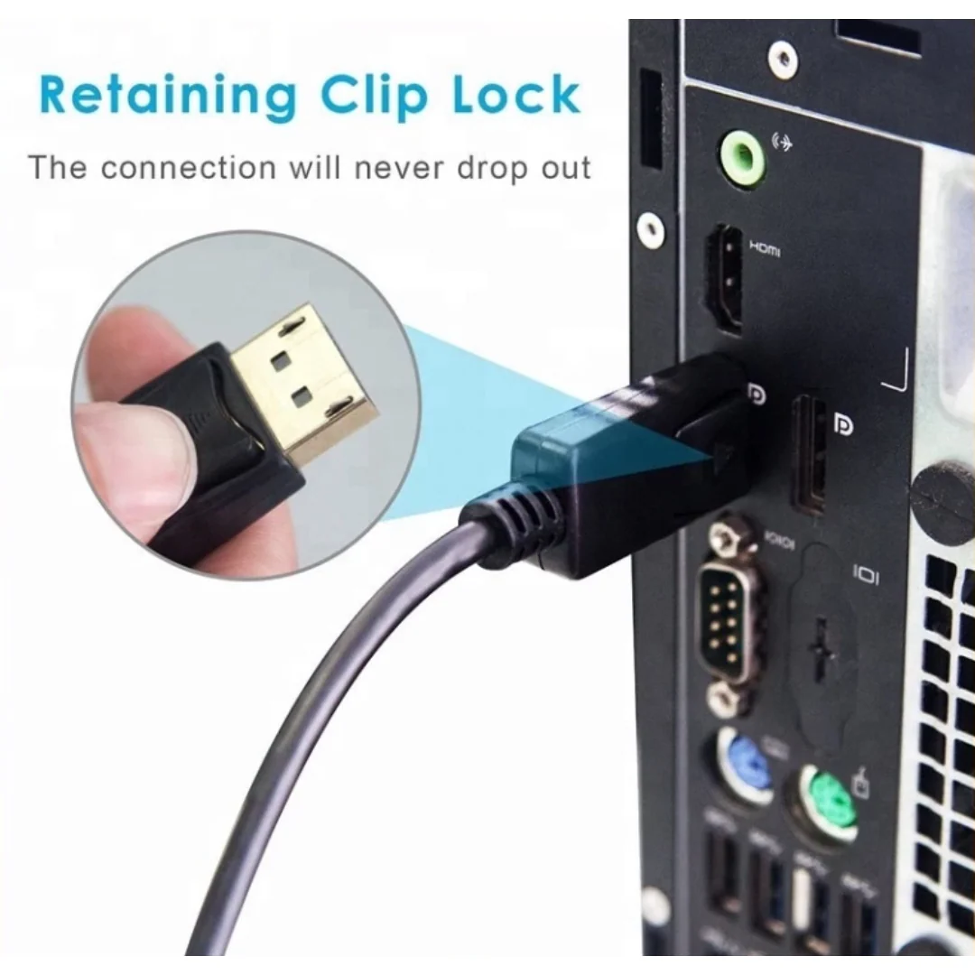 Jyocun Displayport to HDMI Cable DP to HDMI 1.8m JZ913 - Image 4