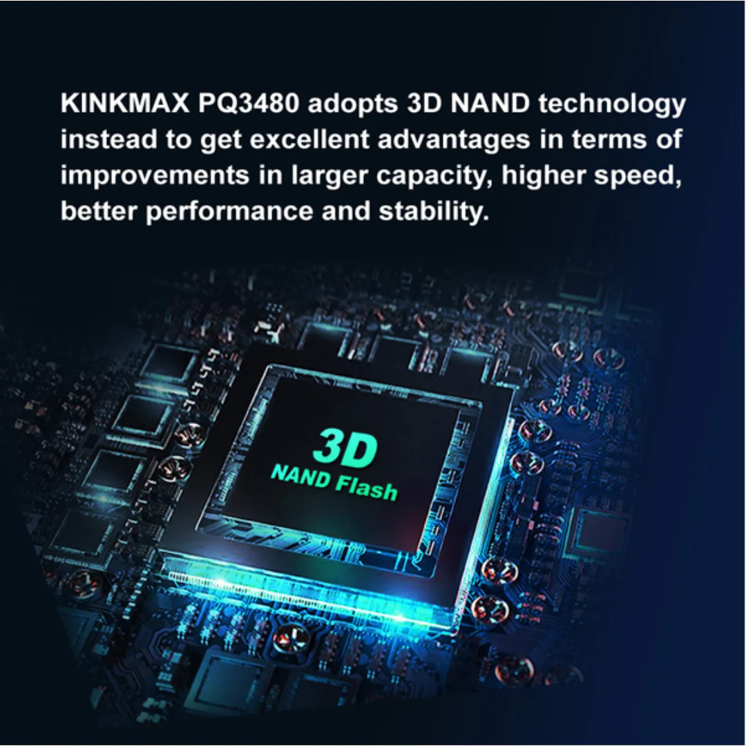 Kingmax PQ3480 M.2 256GB PCIe 2280 NVMe SSD Gen3x4 KMPQ3480-256G Read Up to 2250MB/s, Write Up to 1200MB/s, 3D NAND, SLC Caching Technology - Image 4