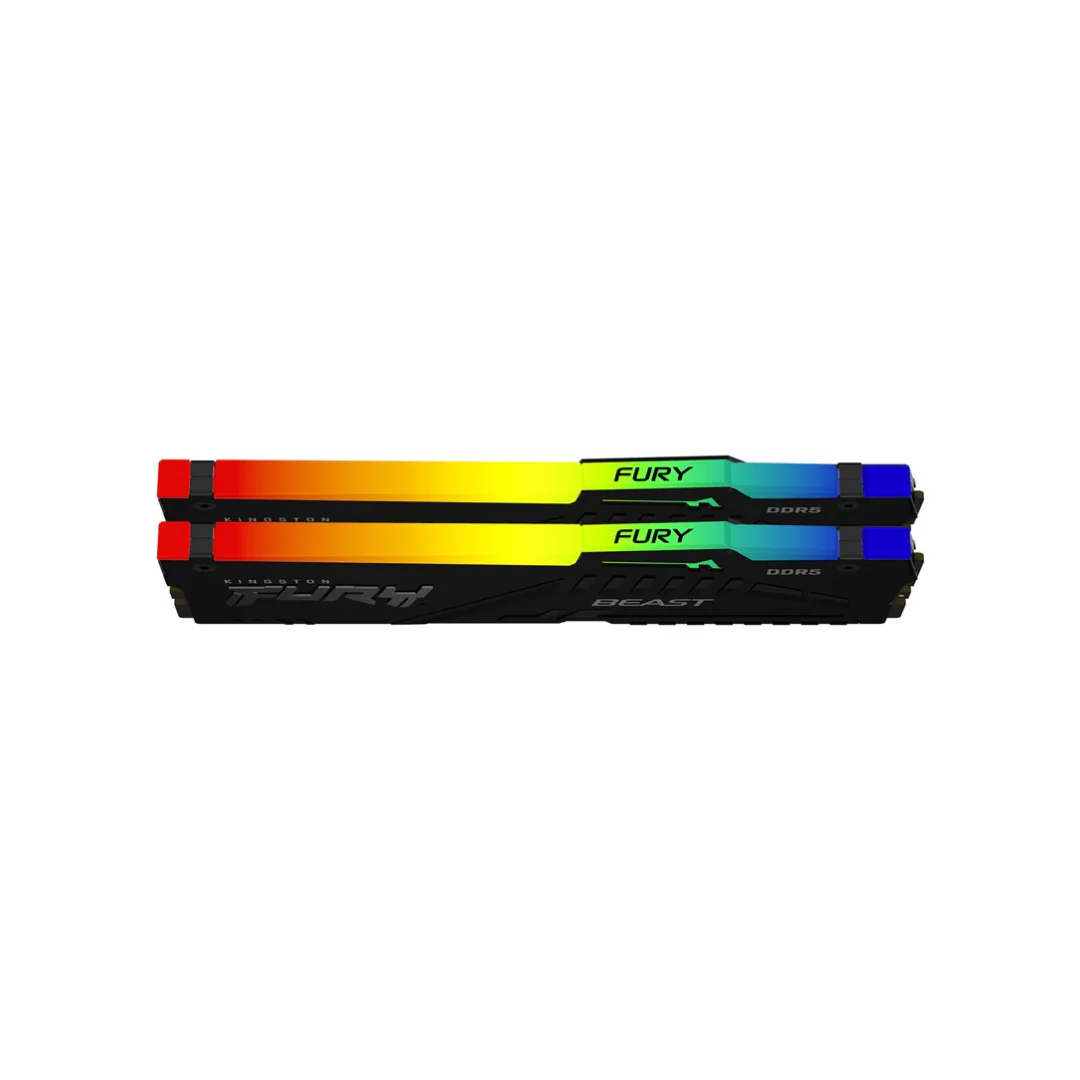Kingston Fury Beast RGB 32GB 16Gx2 DDR5 6000MT/s CL30 KF560C30BBEAK2-32 Desktop Memory - Image 3