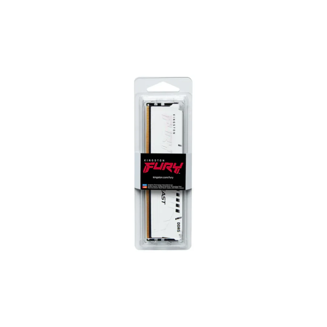 Kingston Fury Beast 32GB 1X32GB DDR5 Expo 6000MT/S CL36 Memory White KF560C36BWE-32 - Image 2