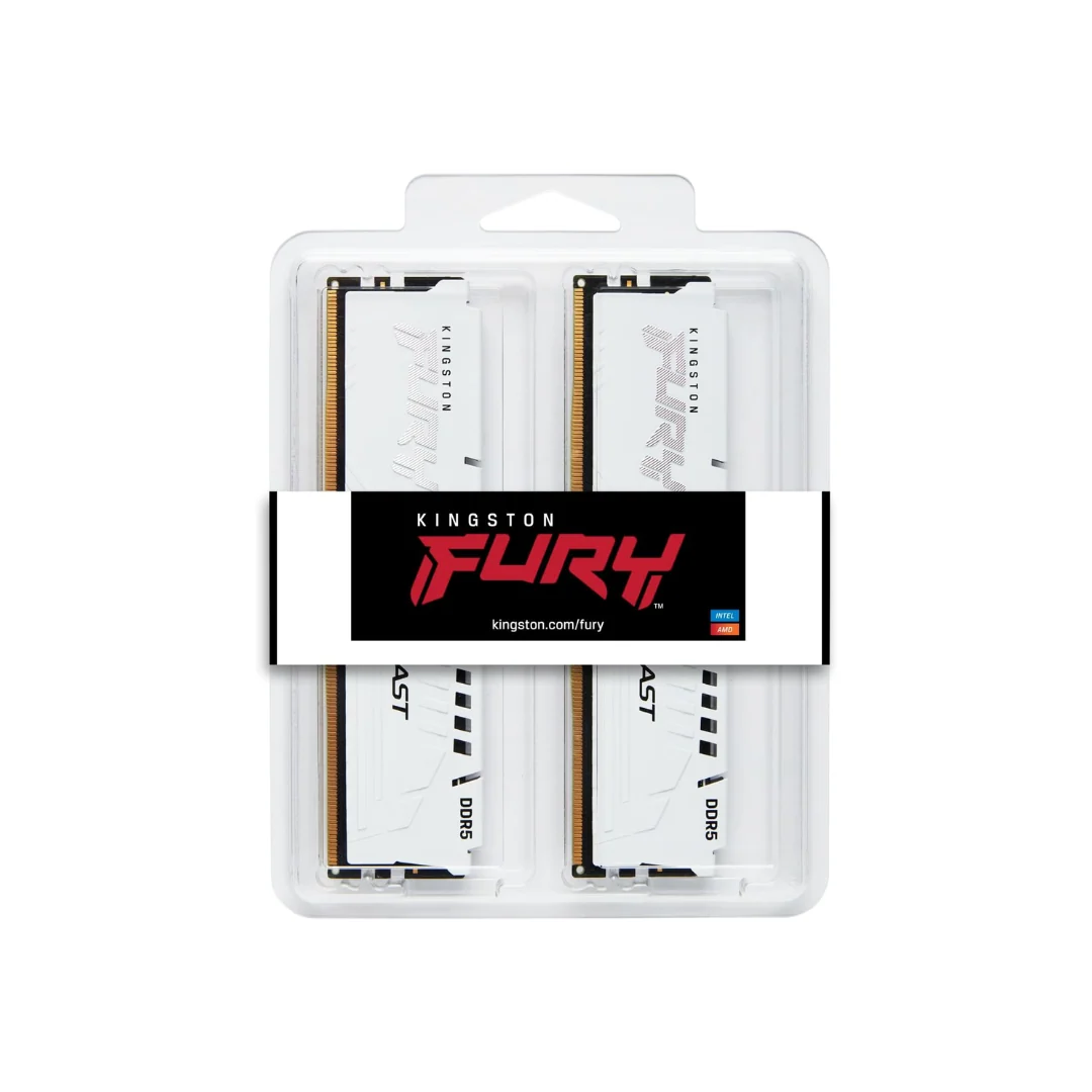 Kingston Fury Beast 32GB DUAL DDR5 6000MT/s CL30 White KF560C30BWEK2-32 - Image 4
