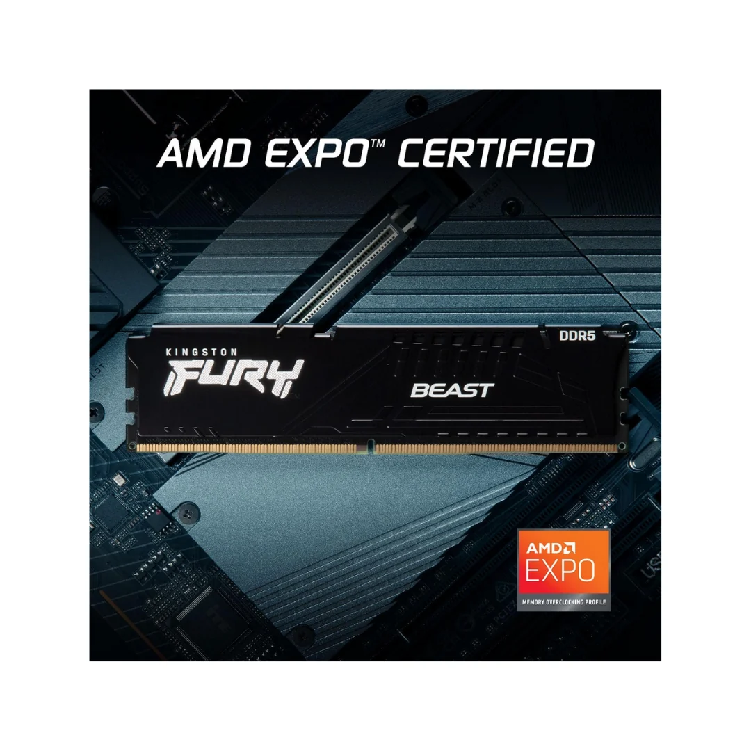 Kingston Fury Beast 32GB single DDR5 6000MT/s CL30 KF560C30BBE-32 Desktop Memory - Image 3