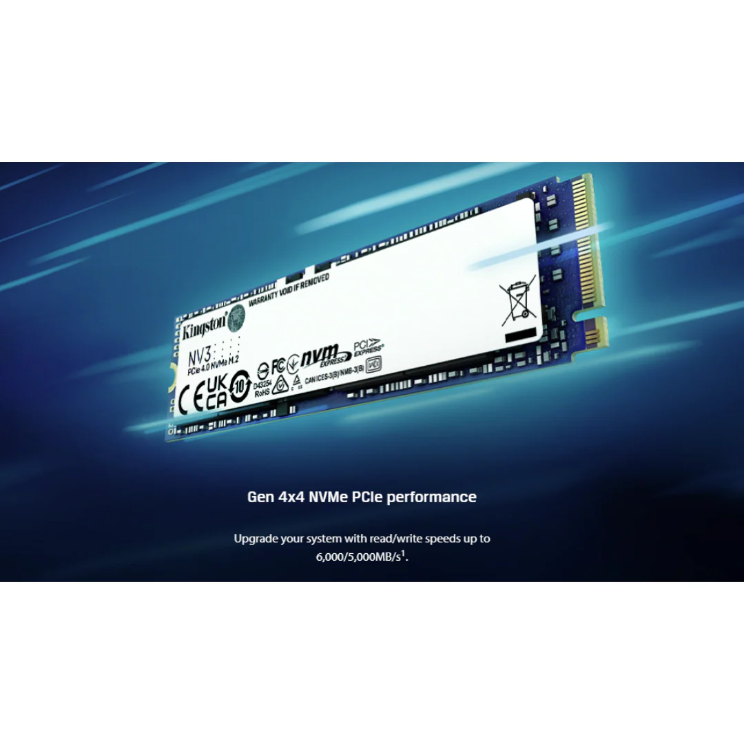 Kingston NV3 PCIe 4.0 NVMe M.2 Internal Desktop and Laptop SSD ( 1TB SNV3S/1000G - 2TB SNV3S/2000G ) - Image 5