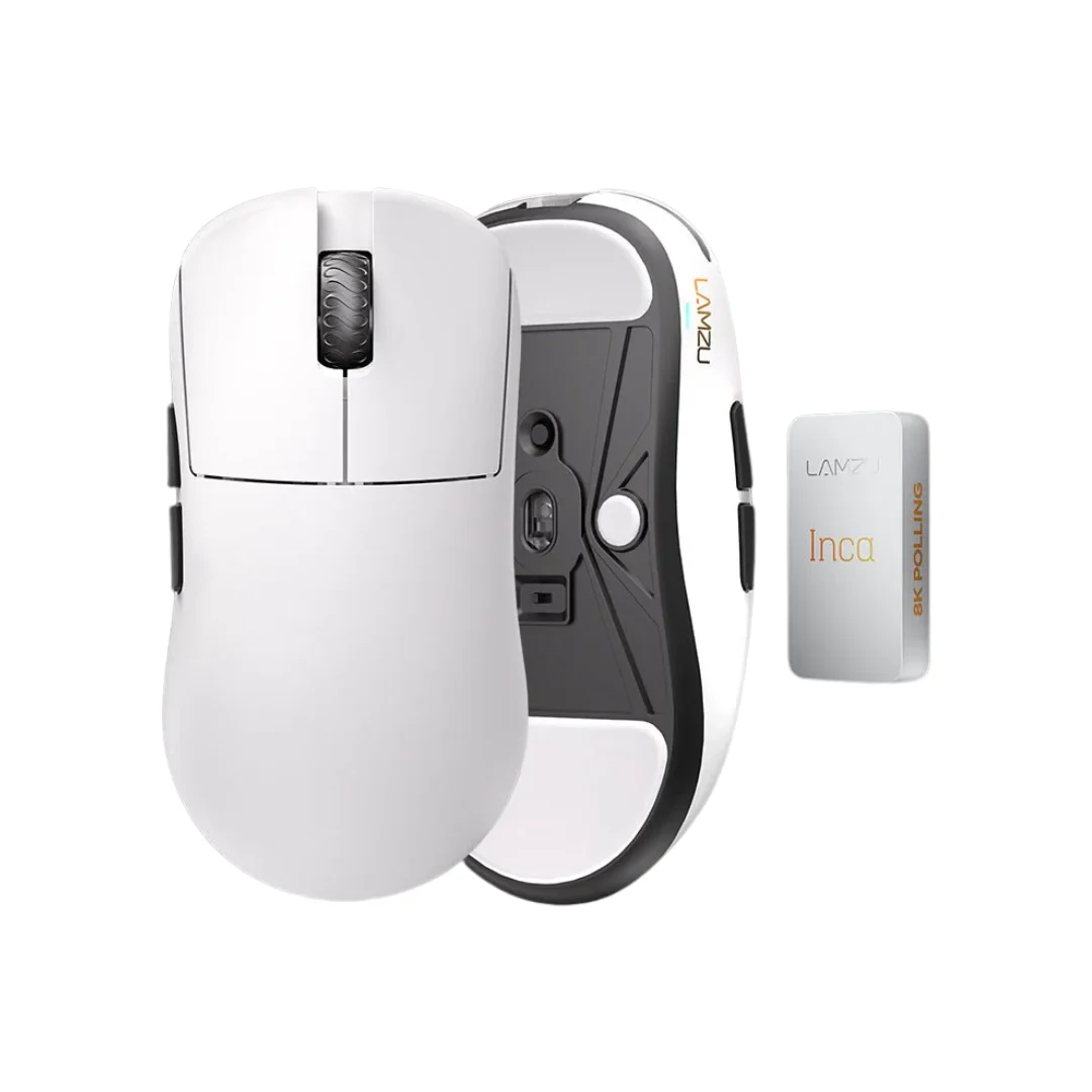 Lamzu Inca 8K Superlight Wireless Gaming Mouse ( Black | White ) - Image 5